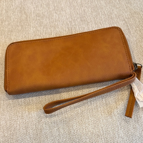 Free People Brown Wristlet Wallet with Zipper - Picture 3 of 6